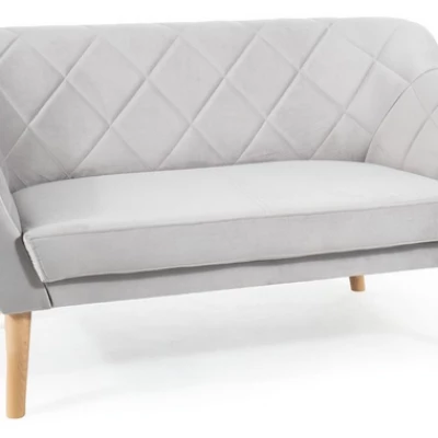 Dvoumístná pohovka AISHA - světle šedá / buk