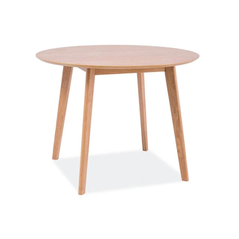 Kulatý jídelní stůl RYSZARD - 90x90, dub