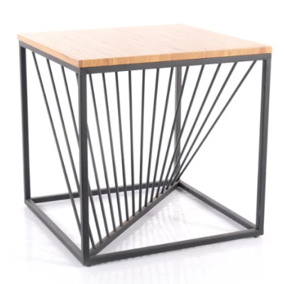 Designový konferenční stolek ILIAN - dub / černý