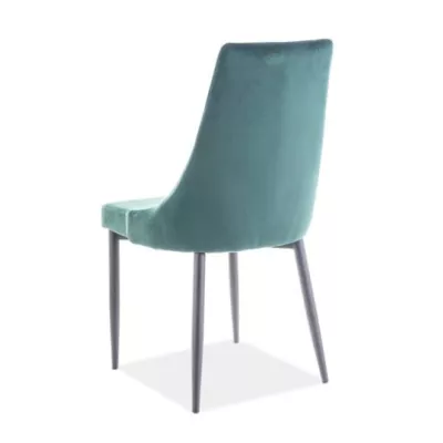 Čalouněná jídelní židle OTKA 1 - černá / zelená