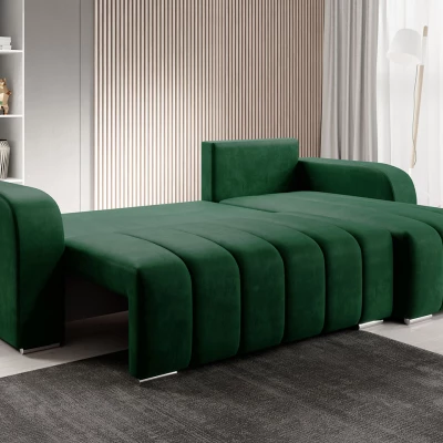 Rohová rozkládací sedačka ROSALINE - modrá