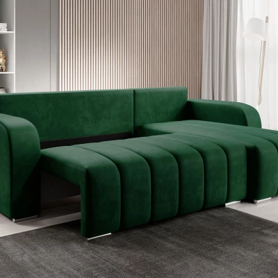 Rohová rozkládací sedačka ROSALINE - modrá