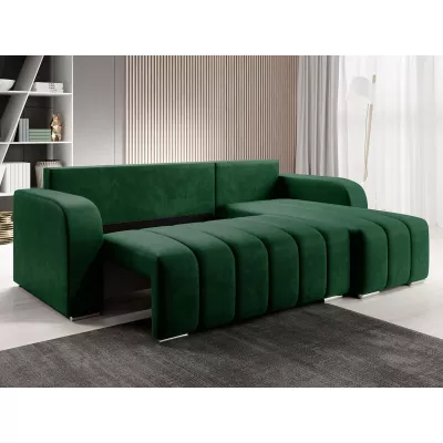 Rohová rozkládací sedačka ROSALINE - modrá