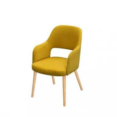Čalouněná jídelní židle MOVILE 52 - buk / žlutá