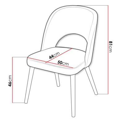 Židle do kuchyně MOVILE 51 - buk / mentolová