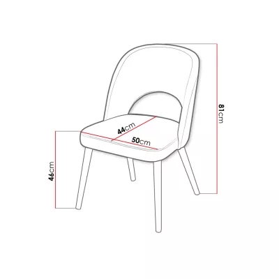 Židle do kuchyně MOVILE 51 - buk / mentolová
