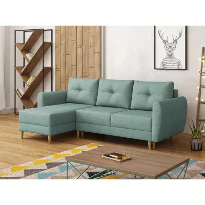 Rozkládací rohová sedací souprava PROSPERO - světlá modrá