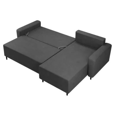 Rohová rozkládací sedací souprava ZURINE - zelená, levý roh