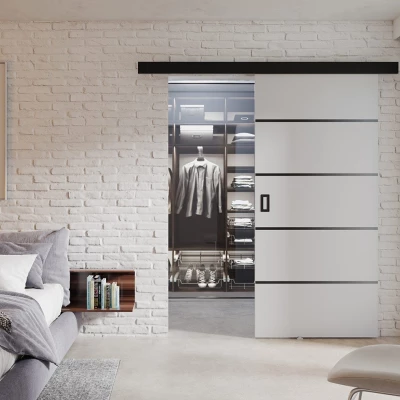 Posuvné interiérové dveře SANITA 2 - 80 cm, bílé