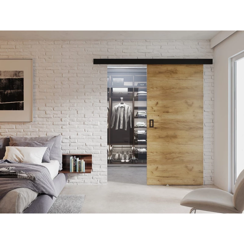 Posuvné interiérové dveře SANITA 1 - 80 cm, dub zlatý