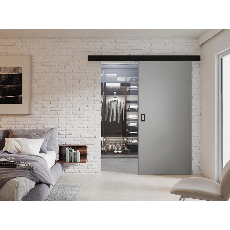 Posuvné interiérové dveře SANITA 1 - 100 cm, grafitové