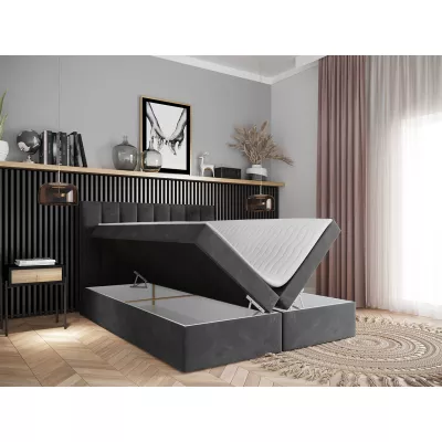 Hotelová manželská postel 160x200 MANNIE 2 - zelená + topper ZDARMA
