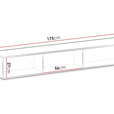 Závěsný televizní stolek RUBEN 1 - bílý