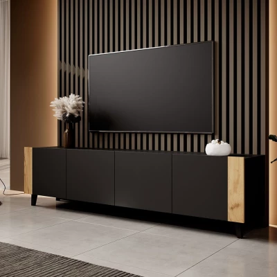 Televizní stolek LORDA - dub kraft / černý