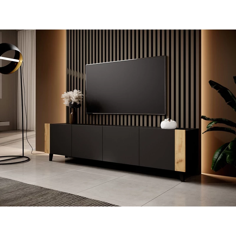 Televizní stolek LORDA - dub kraft / černý