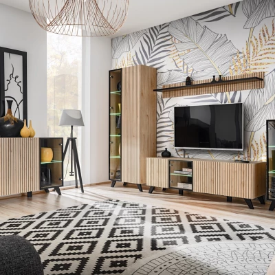 Televizní stolek DEJANA - hickory jackson