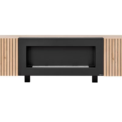 Televizní stolek s biokrbem DEJANA - hickory jackson