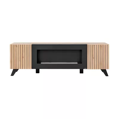 Televizní stolek s biokrbem DEJANA - hickory jackson