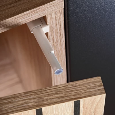 Televizní stolek s biokrbem DEJANA - hickory jackson