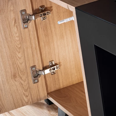 Televizní stolek s biokrbem DEJANA - hickory jackson