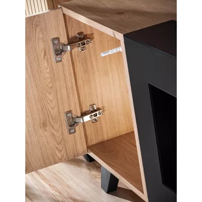 Televizní stolek s biokrbem DEJANA - hickory jackson