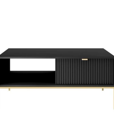 Konferenční stolek UMAG - zlatý / černý
