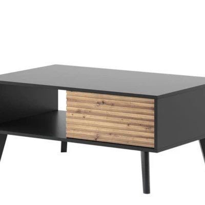 Konferenční stolek VALENTIN - dub artisan / černý