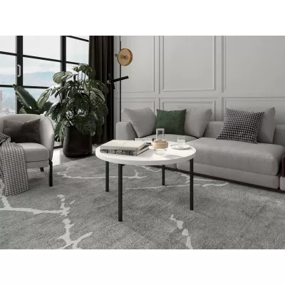 Konferenční stolek PASQUAL 3 - černý / bílý