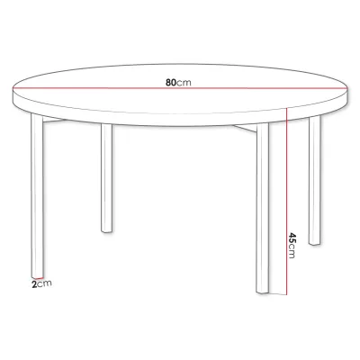 Konferenční stolek PASQUAL 3 - lesklý černý