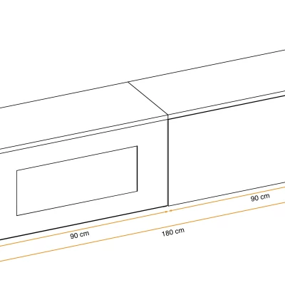 Televizní stolek s elektrickým krbem AGRIA - dub sterling / bílý
