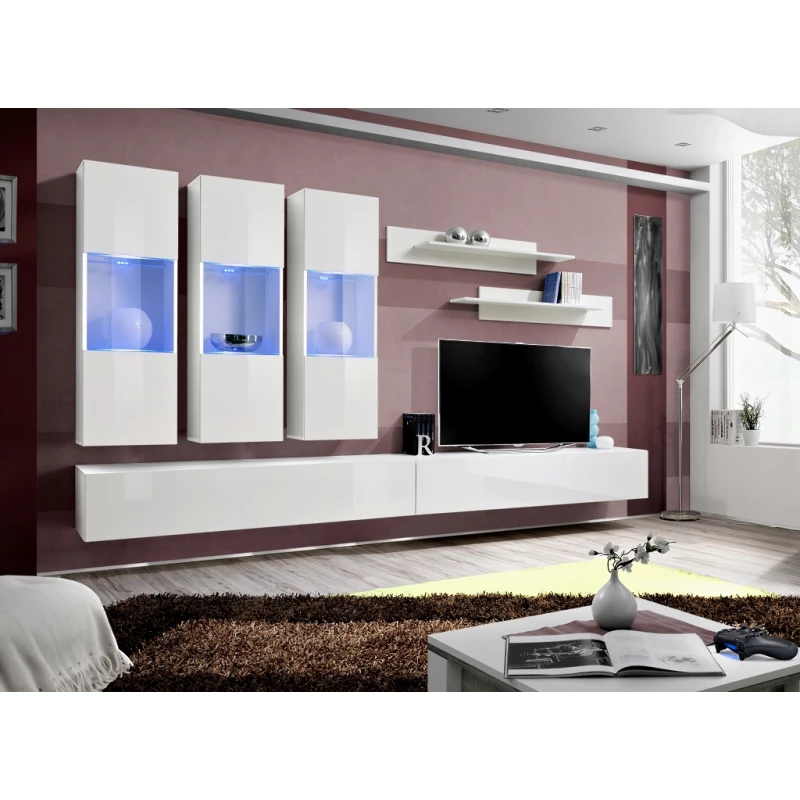 Závěsná obývací stěna FREYA 2 - bílá