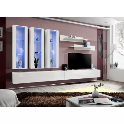 Závěsná obývací stěna FREYA 3 - bílá