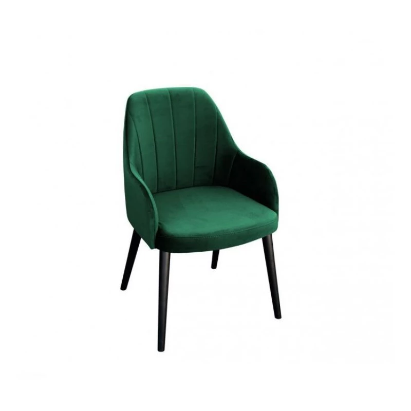 Čalouněná jídelní židle MOVILE 50 - černá / zelená