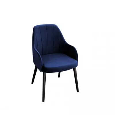 Čalouněná jídelní židle MOVILE 50 - černá / modrá
