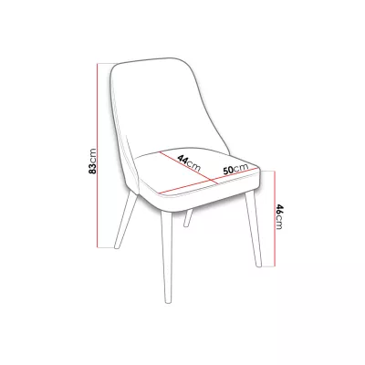Kuchyňská židle MOVILE 49 - buk / růžová