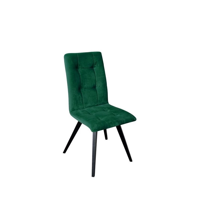 Čalouněná jídelní židle MOVILE 14 - černá / zelená