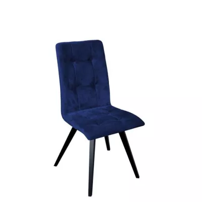 Čalouněná jídelní židle MOVILE 14 - černá / modrá