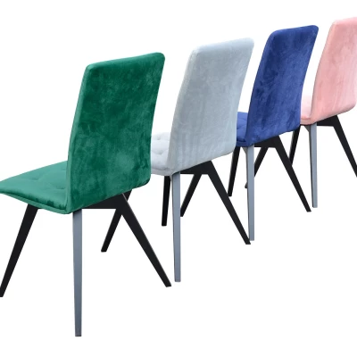 Čalouněná jídelní židle MOVILE 14 - černá / zelená