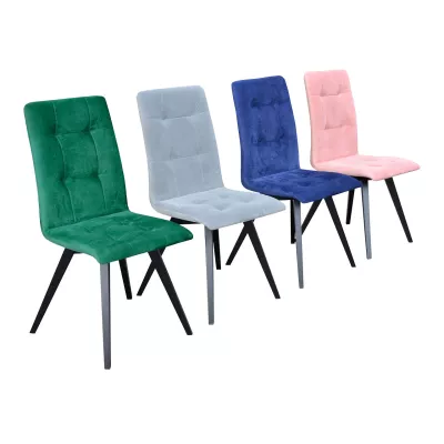 Čalouněná jídelní židle MOVILE 14 - černá / šedá