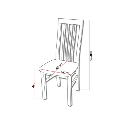 Jídelní židle MOVILE 27 - ořech / tmavá hnědá 1