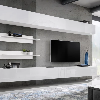 Závěsná stěna do obýváku FREYA 1 - bílá