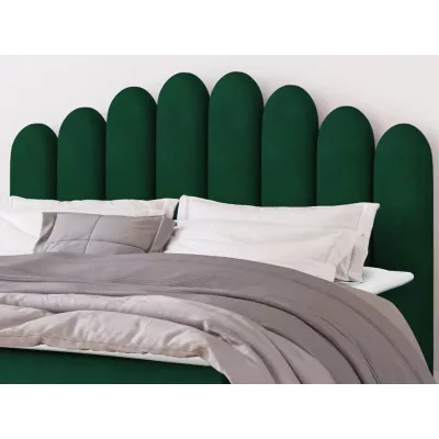 Hotelová manželská postel 140x200 LUCILA - šedá + topper ZDARMA