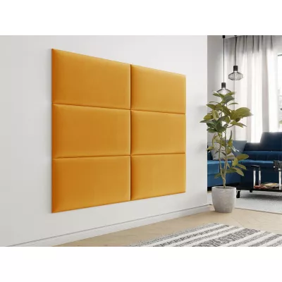 Čalouněný panel na zeď 84x24 PAG - žlutý
