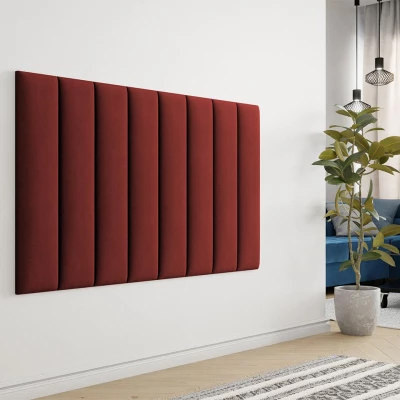 Čalouněný nástěnný panel 80x20 PAG - červený