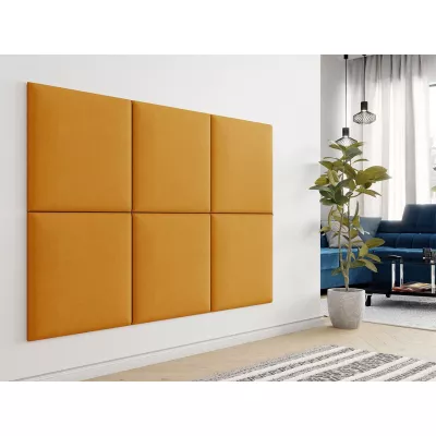 Čalouněný panel 60x60 PAG - žlutý