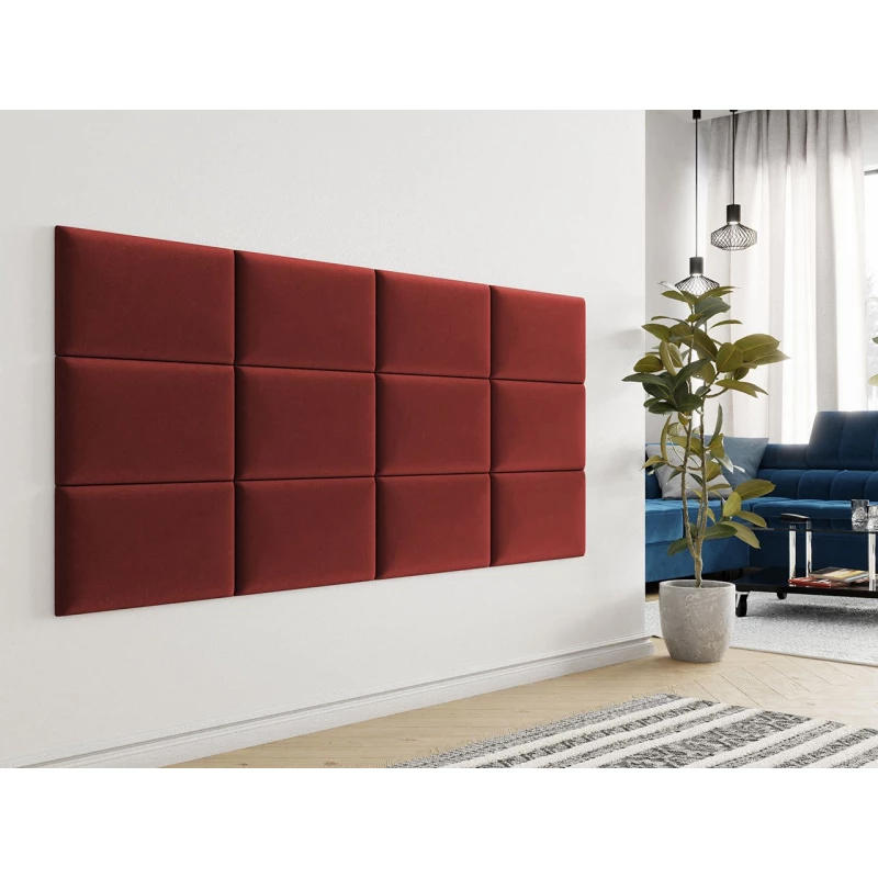 Čalouněný nástěnný panel 50x30 PAG - červený