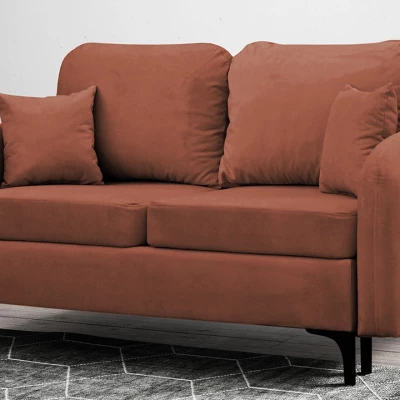 Dvoumístná rozkládací pohovka ZAPHIRA - růžová