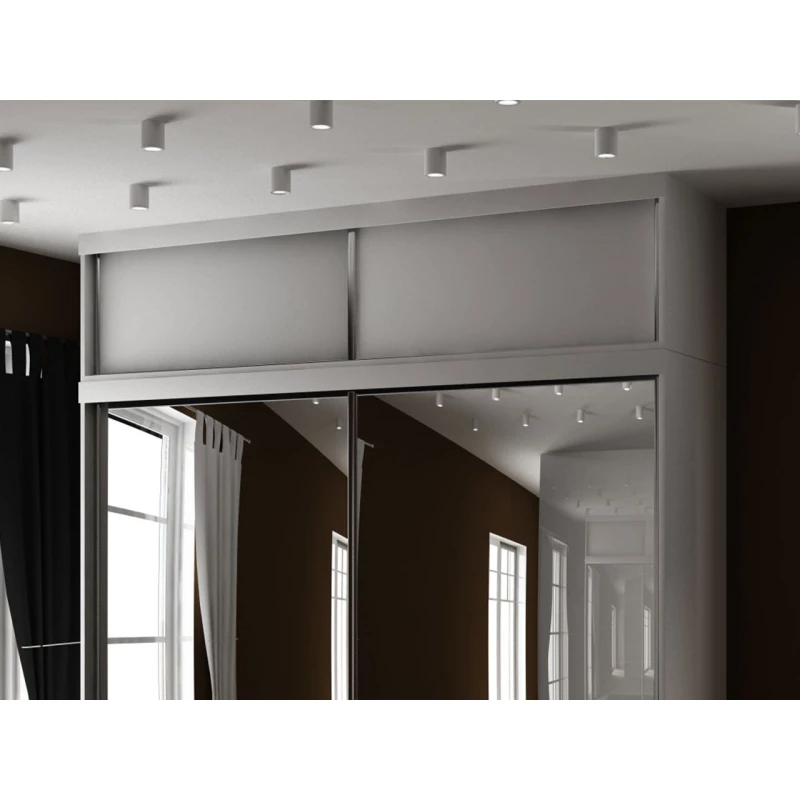 Nástavba na skříň ELVIRA - 200 cm, bílá