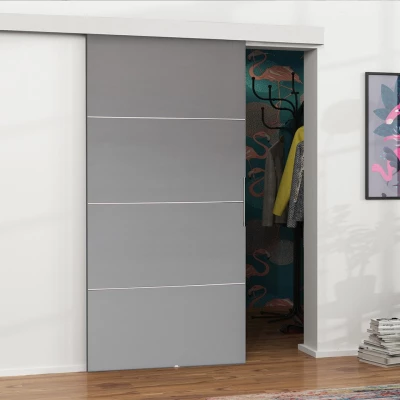 Posuvné interiérové dveře VIGRA 2 - 90 cm, antracitové