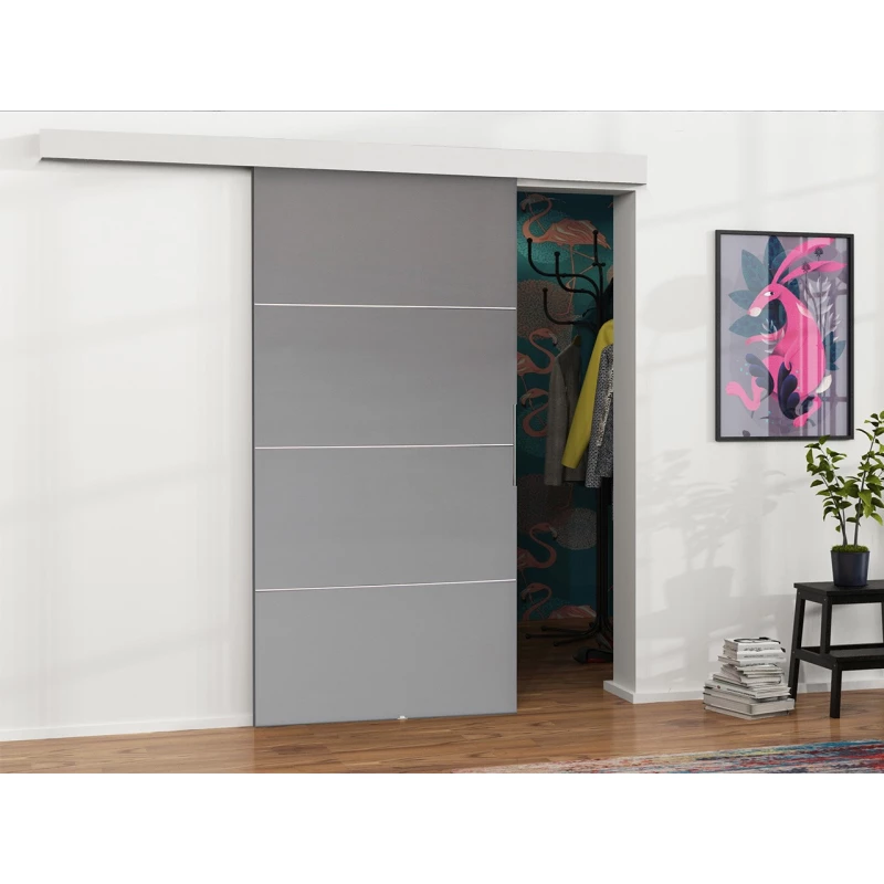 Posuvné interiérové dveře VIGRA 2 - 90 cm, antracitové